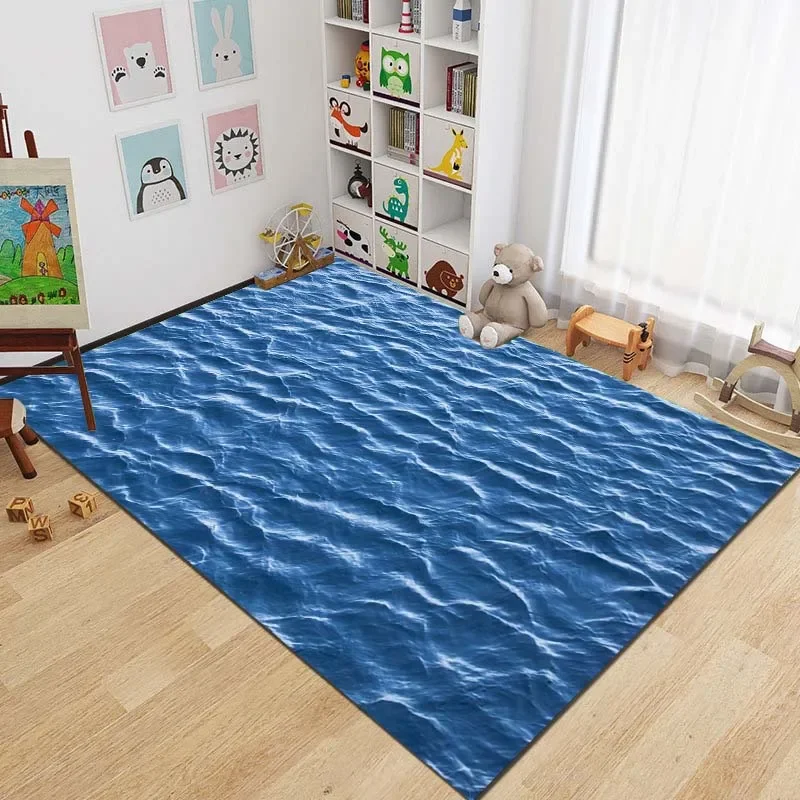 Home Fragrance Ocean Breeze - 3D Ocean Floor Pattern Area Rug