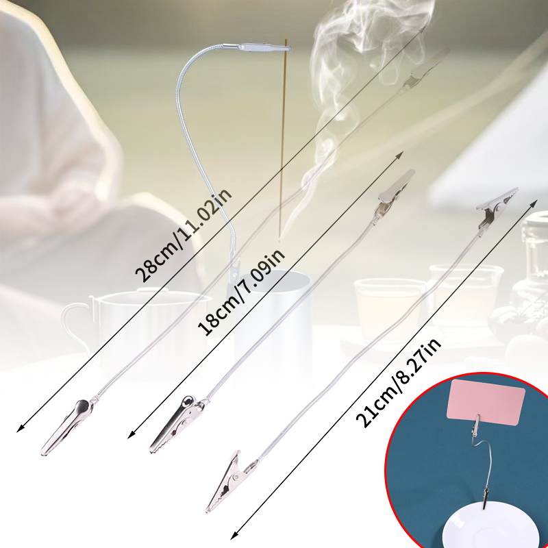Home Fragrance Ideas - 10Pcs Double Headed Metal Incense Clip