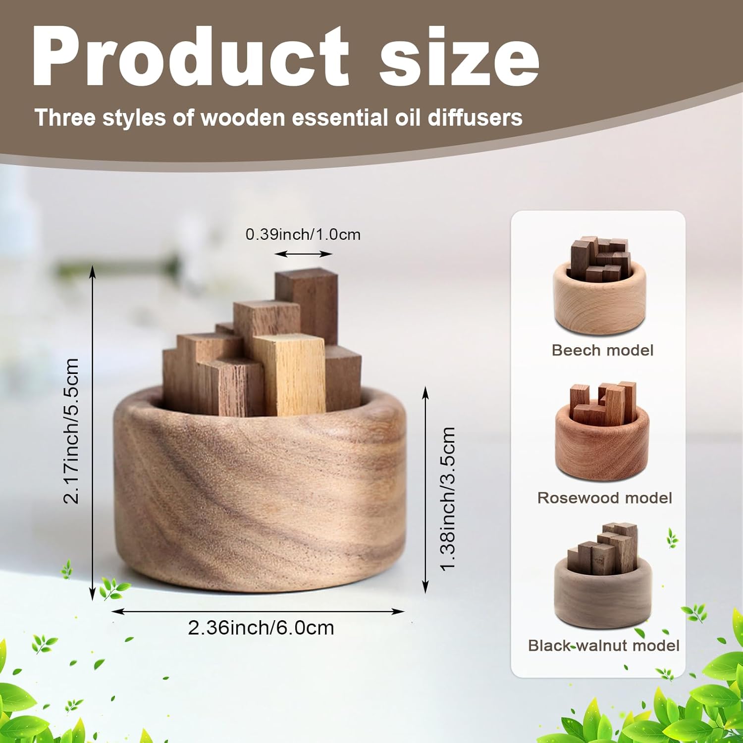 1/3pcs wooden essential oil di - đánh giá và giá Home Fragrance Set