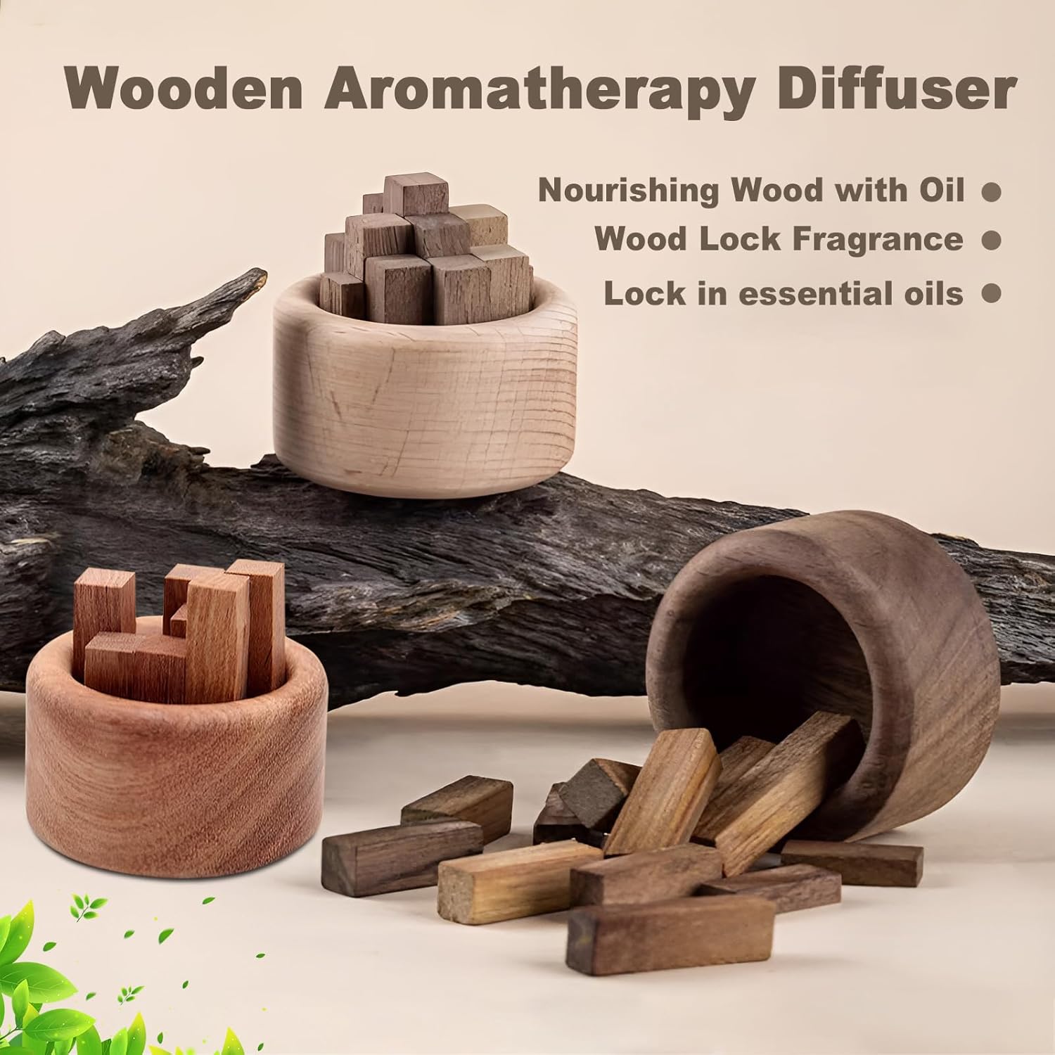 1/3pcs wooden essential oil di - đánh giá và giá Home Fragrance Set