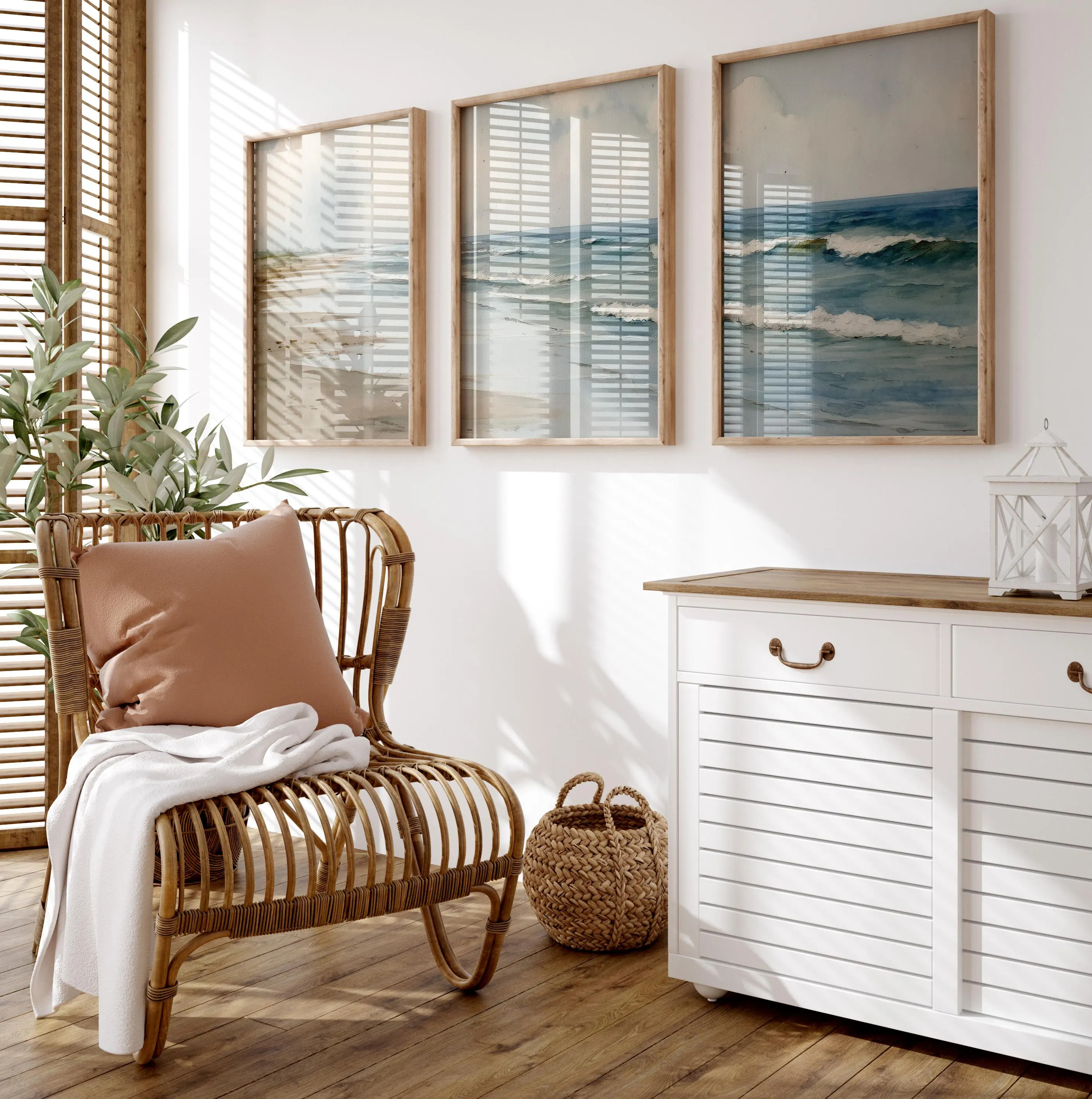 Watercolor Neutral Beach Canva - đánh giá và giá Home Fragrance Ocean Breeze