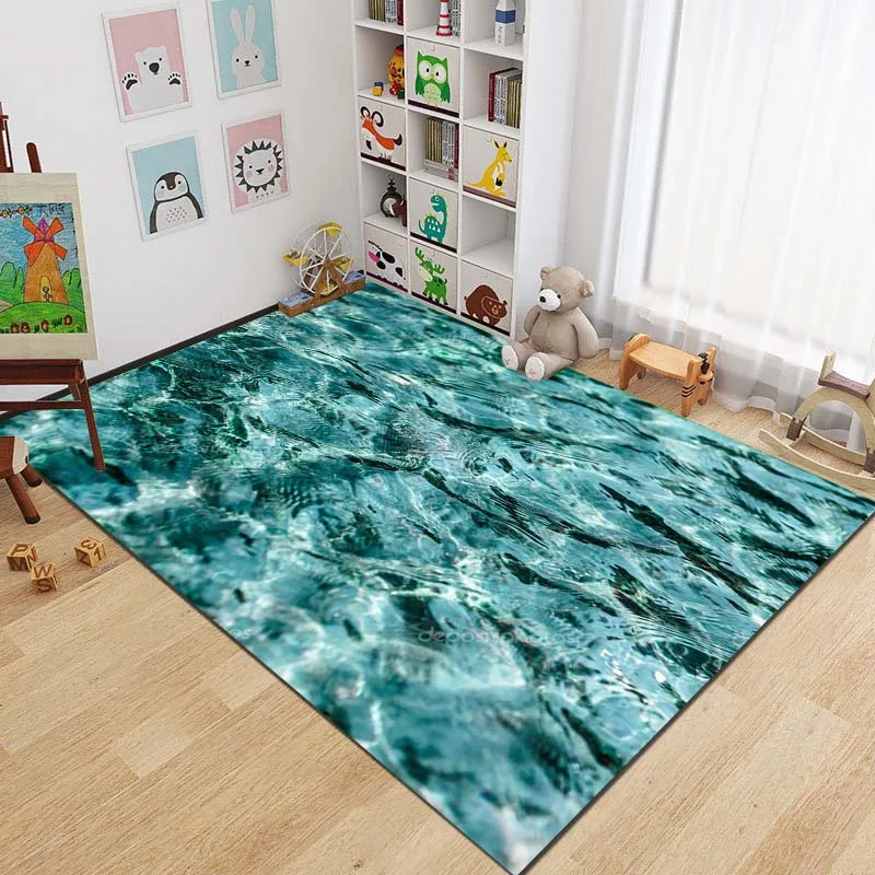 3D Ocean Floor Pattern Area Ru - đánh giá và giá Home Fragrance Ocean Breeze