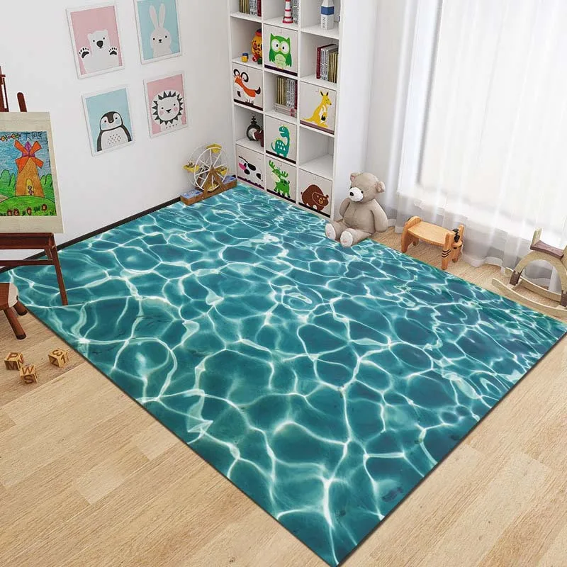 3D Ocean Floor Pattern Area Ru - đánh giá và giá Home Fragrance Ocean Breeze