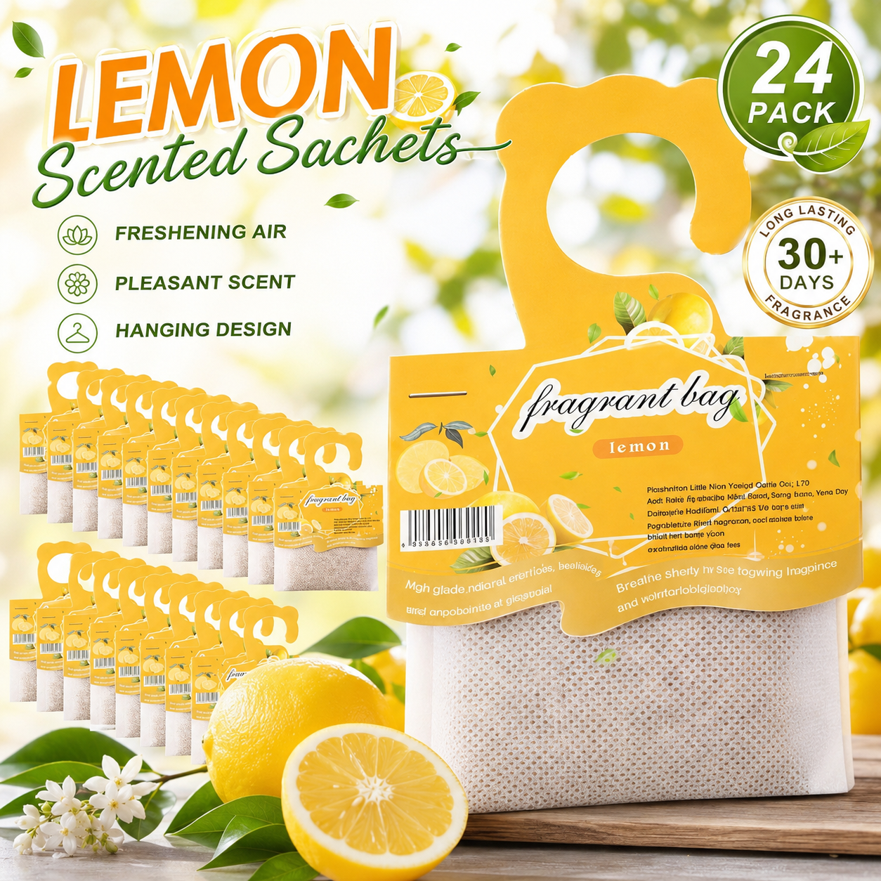 Hanging Lemon Scented Sachets, - đánh giá và giá Home Fragrance Ideas