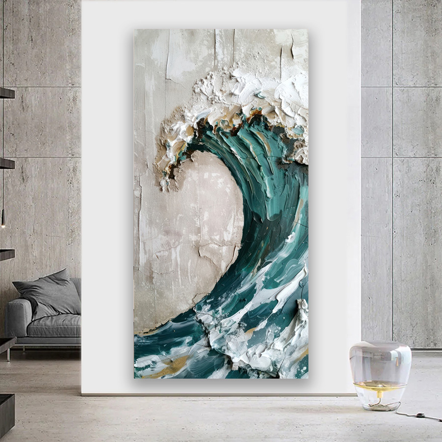 Pink Green Ocean Waves Oil Pai - đánh giá và giá Home Fragrance Ocean Breeze