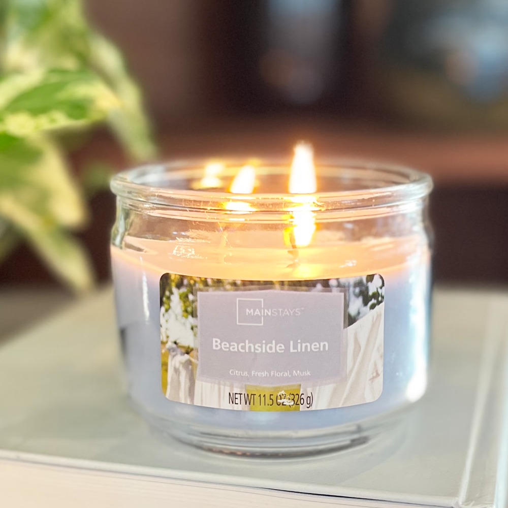 Large Blue 3-Wick Glass Jar Ca - đánh giá và giá Home Fragrance Ocean Breeze