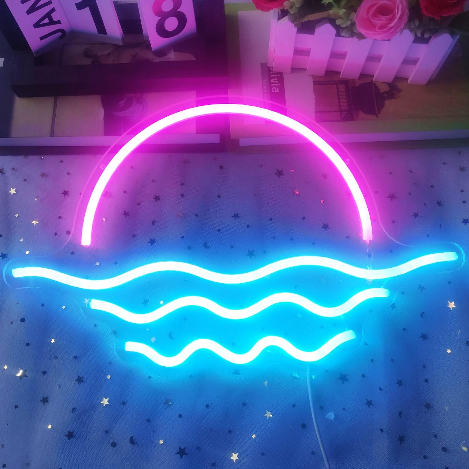 Sunset Ocean Wave Neon Sign LE - đánh giá và giá Home Fragrance Ocean Breeze