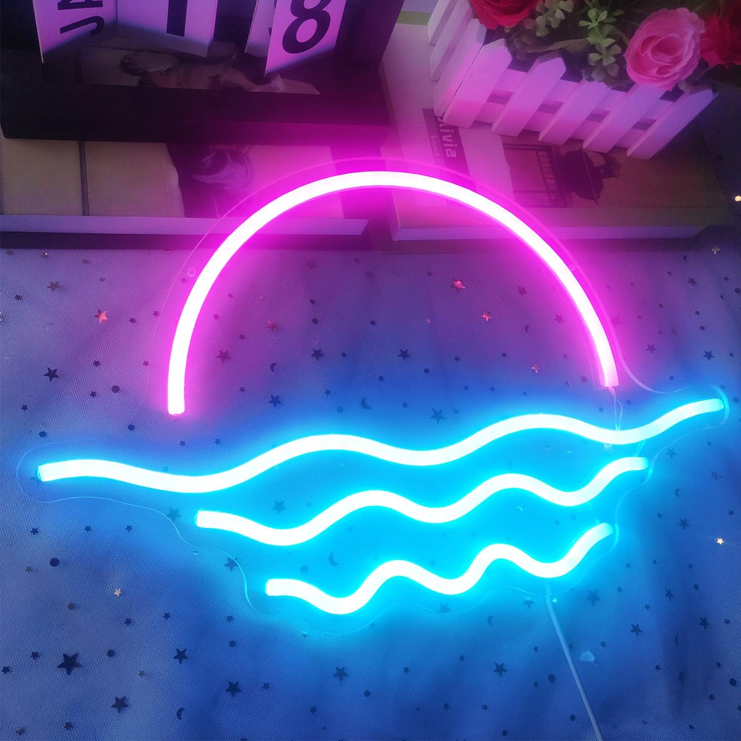 Sunset Ocean Wave Neon Sign LE - đánh giá và giá Home Fragrance Ocean Breeze